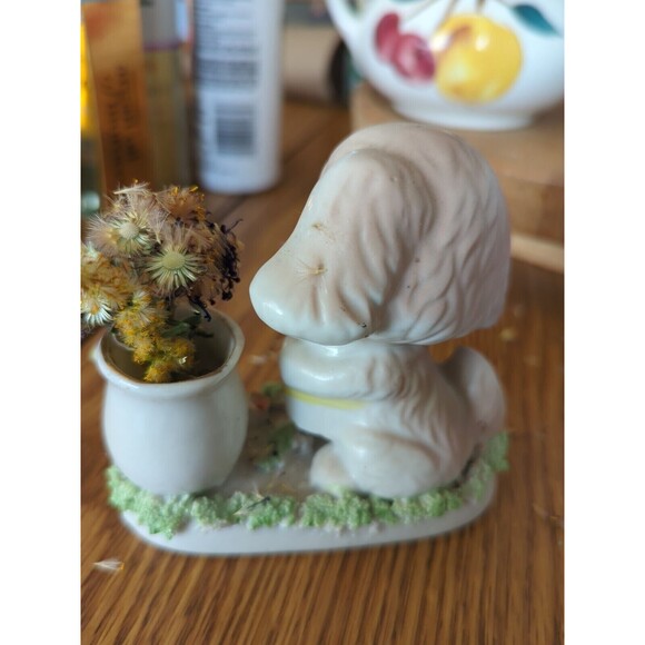 Vintage Anthropomorphic Puppy Dog Planter or Matchstick Holder Kitschy Figurine - Picture 5 of 11